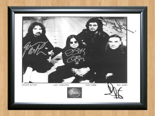 Black Sabbath Paranoid Signed Autographed Photo Poster Print Memorabilia A2 16.5x23.4""