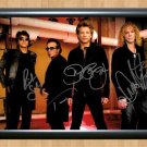 Bon Jovi Group Signed Autographed Photo Poster Print Memorabilia A2 16.5x23.4""