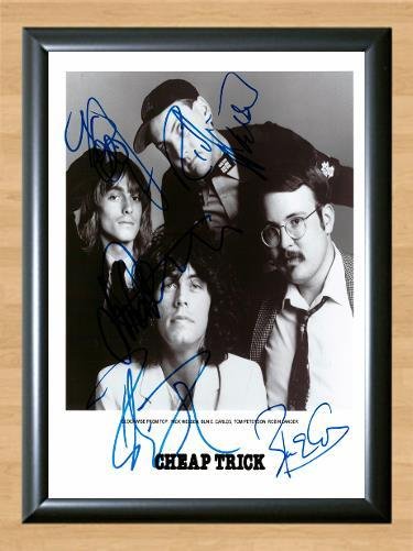 Cheap Trick Band Signed Autographed Photo Poster Print Memorabilia A2 16.5x23.4""