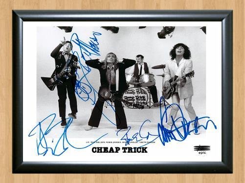 Cheap Trick Band Signed Autographed Photo Poster Print Memorabilia A2 16.5x23.4""