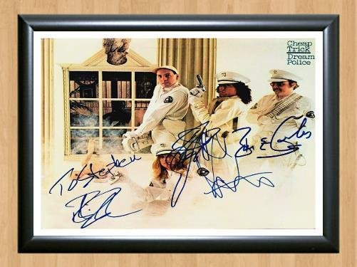 Cheap Trick Band Signed Autographed Photo Poster Print Memorabilia A2 16.5x23.4""