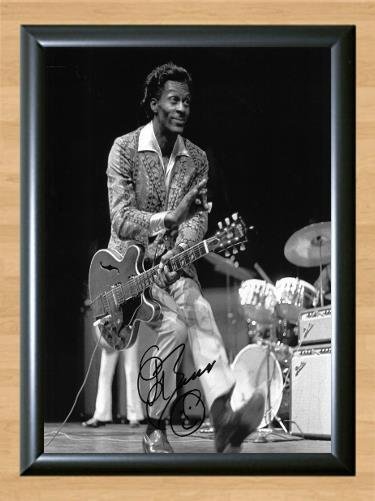 Chuck Berry Is On Top Anthology Signed Autographed Photo Poster Print Memorabilia A2 16.5x23.4""