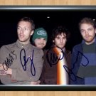 Coldplay Parachutes Mylo Xyloto Signed Autographed Photo Poster Print Memorabilia A2 16.5x23.4""