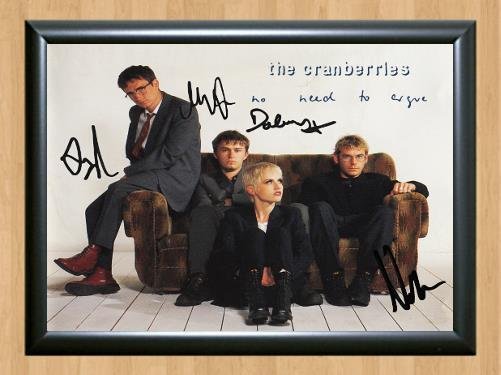Cranberries Dolores O'Riordan Signed Autographed Photo Poster Print Memorabilia A2 16.5x23.4""
