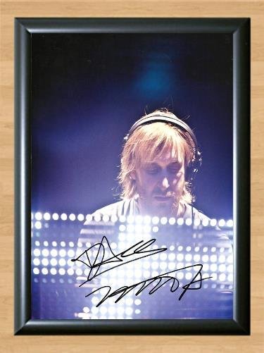 David Guetta DJ Signed Autographed Photo Poster Print Memorabilia A2 16.5x23.4""