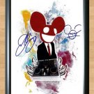 Deadmau5 Joel Zimmerman Signed Autographed Photo Poster Print Memorabilia A2 16.5x23.4""