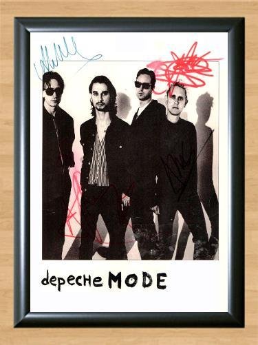 Depeche Mode Band Signed Autographed Photo Poster Print Memorabilia A2 16.5x23.4""