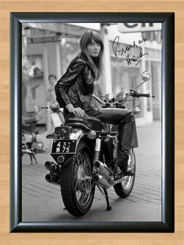 Fran&Atilde;&sect;oise Hardy Honda Signed Autographed Photo Poster Print Memorabilia A2 16.5x23.4""