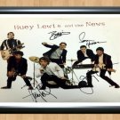 Huey Lewis & The News Band Signed Autographed Photo Poster Print Memorabilia A2 16.5x23.4""