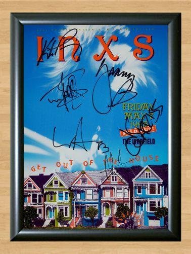 INXS Michael Hutchence Concert  Signed Autographed Photo Poster Print Memorabilia A2 16.5x23.4""