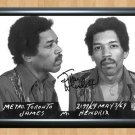 Jimi Hendrix Mug Shot Signed Autographed Photo Poster Print Memorabilia A2 16.5x23.4""