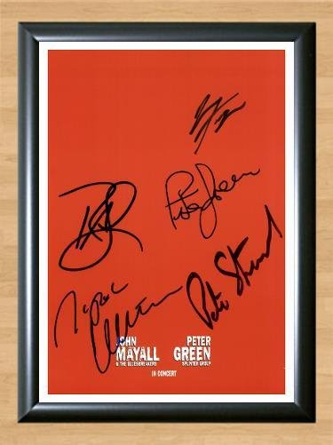 John Mayall Bluesbreakers Peter Green Signed Autographed Photo Poster Print Memorabilia A2 16.5x23.4