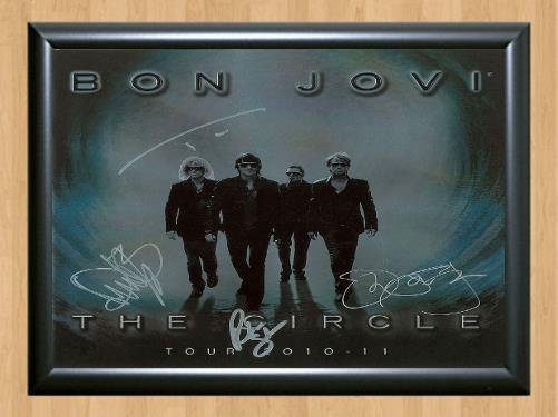 Jon Bon Jovi The Circle Band Signed Autographed Photo Poster Print Memorabilia A2 16.5x23.4""