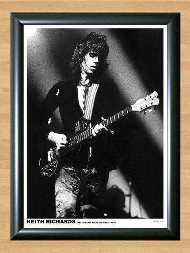 Keith Richards Rolling Stones Rotterdam Ahoy 1973 Print Poster Photo A2 16.5x23.4""