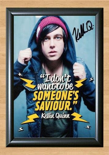 Kellin Quinn Sleeping With Sirens Signed Autographed Photo Poster Print Memorabilia A2 16.5x23.4""