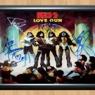 Kiss Gene Simmons Love Gun Signed Autographed Photo Poster Print Memorabilia A2 16.5x23.4""