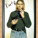 Kurt Cobain Nirvana Signed Autographed Photo Poster Print Memorabilia A2 16.5x23.4""