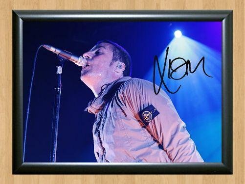 Liam Gallagher Oasis Signed Autographed Photo Poster Print Memorabilia A2 16.5x23.4""