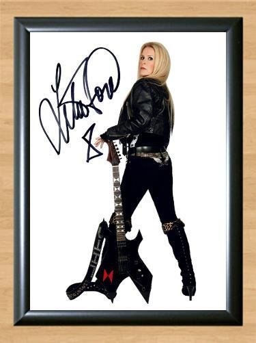 Lita Ford The Runaways Signed Autographed Photo Poster Print Memorabilia A2 16.5x23.4""