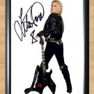 Lita Ford The Runaways Signed Autographed Photo Poster Print Memorabilia A2 16.5x23.4""