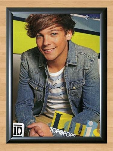 Louis Tomlinson 1 One Direction Signed Autographed Photo Poster Print Memorabilia A2 16.5x23.4""