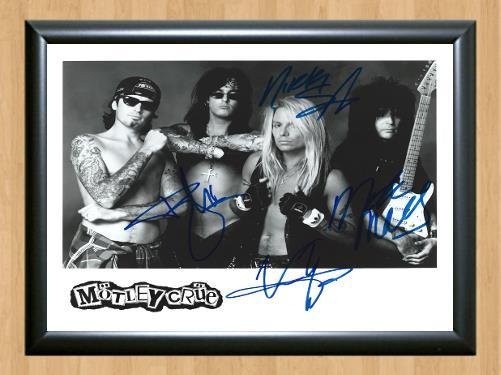M&Atilde;&para;tley Cr&Atilde;&frac14;e Vince Neil Signed Autographed Photo Poster Print Memorabilia A2 16.5x23.4""