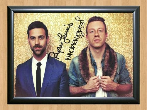 Macklemore Ryan Lewis Signed Autographed Photo Poster Print Memorabilia A2 16.5x23.4""