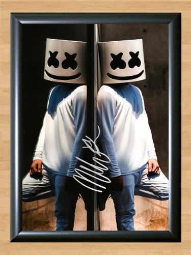 Marshmello Christopher Comstock Signed Autographed Photo Poster Print Memorabilia A2 16.5x23.4""