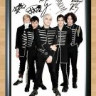 My Chemical Romance Black Parade Signed Autographed Photo Poster Print Memorabilia A2 16.5x23.4""