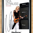 Nita Strauss Alice Cooper Signed Autographed Photo Poster Print Memorabilia A2 16.5x23.4""