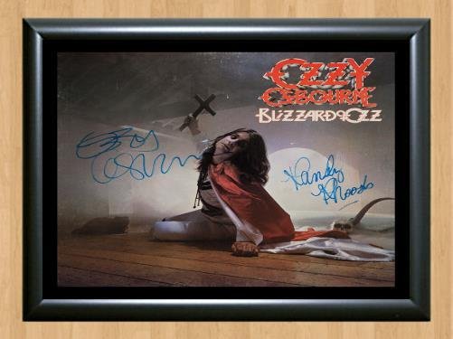 Ozzy Ozbourne Randy Rhoads Signed Autographed Photo Poster Print Memorabilia A2 16.5x23.4""