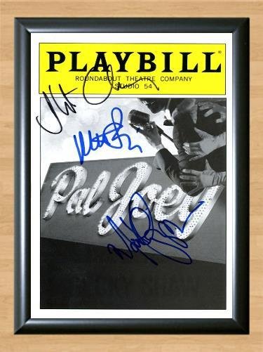 Pal Joey al Broadway Cast Signed Autographed Photo Poster Print Memorabilia A2 16.5x23.4""