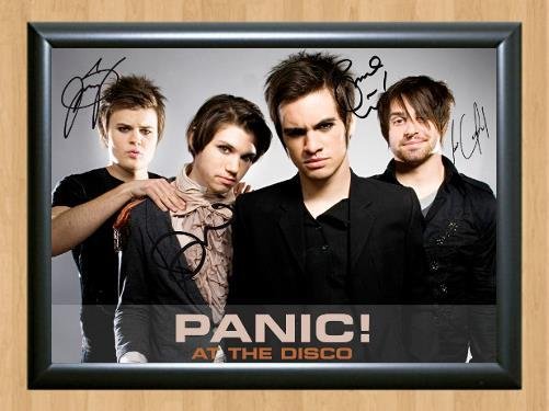 Panic! at the Disco Dallon Weekes Signed Autographed Photo Poster Print Memorabilia A2 16.5x23.4""