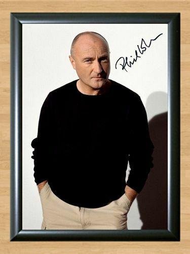 Phil Collins Genesis Signed Autographed Photo Poster Print Memorabilia A2 16.5x23.4""