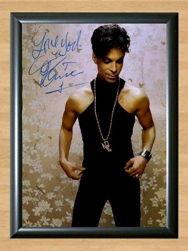 Prince Rogers Nelson Signed Autographed Photo Poster Print Memorabilia A2 16.5x23.4""
