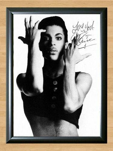 Prince Rogers Nelson Signed Autographed Photo Poster Print Memorabilia A2 16.5x23.4""