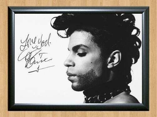Prince Rogers Nelson Signed Autographed Photo Poster Print Memorabilia A2 16.5x23.4""