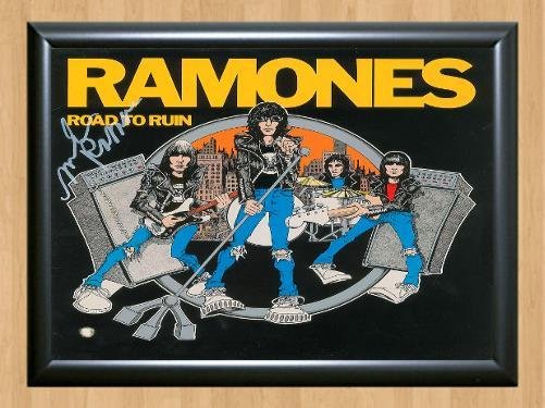 Ramones Marky Ramone Signed Autographed Photo Poster Print Memorabilia A2 16.5x23.4""