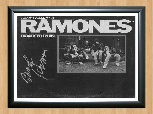 Ramones Marky Ramone Signed Autographed Photo Poster Print Memorabilia A2 16.5x23.4""
