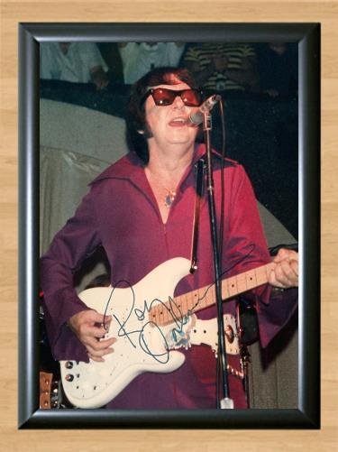 Roy Orbison Signed Autographed Photo Poster Print Memorabilia A2 16.5x23.4""