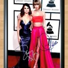 Selena Gomez Taylor Swift Signed Autographed Photo Poster Print Memorabilia A2 16.5x23.4""