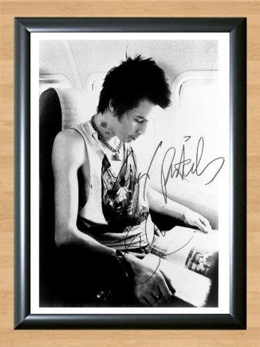 Sex Pistols Sid Vicious Signed Autographed Photo Poster Print Memorabilia A2 16.5x23.4""