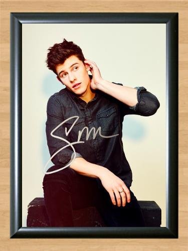 Shawn Mendes Signed Autographed Photo Poster Print Memorabilia A2 16 ...