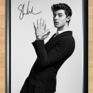 Shawn Mendes Signed Autographed Photo Poster Print Memorabilia A2 16.5x23.4""