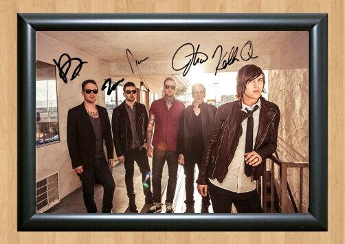 Sleeping with Sirens Feel Signed Autographed Photo Poster Print Memorabilia A2 16.5x23.4""