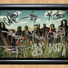 Slipknot Band Signed Autographed Photo Poster Print Memorabilia A2 16.5x23.4""
