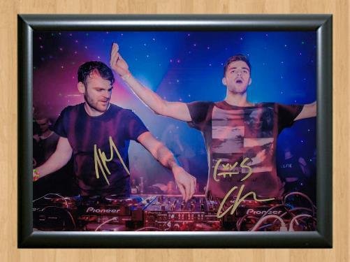 The Chainsmokers DJ Signed Autographed Photo Poster Print Memorabilia A2 16.5x23.4""