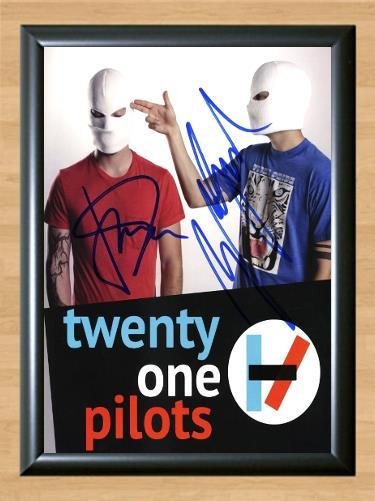 Twenty One Pilots Band Signed Autographed Photo Poster Print Memorabilia A2 16.5x23.4""