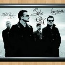 U2 Bono The Edge Adam Clayton Larry Mullen Signed Autographed Photo Poster Print Memorabilia A2 16.5