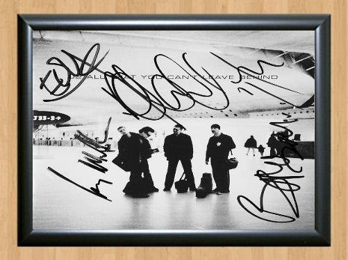 U2 Rock Band Group Signed Autographed Photo Poster Print Memorabilia A2 16.5x23.4""